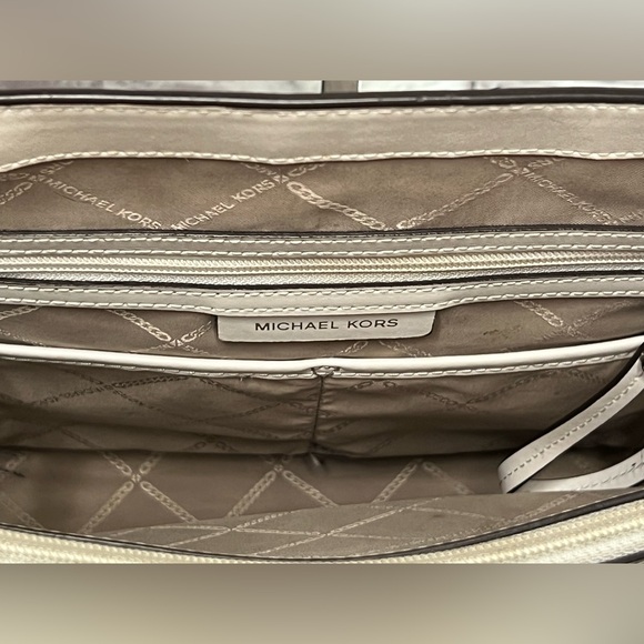 Michael Kors Monogram White and Grey Tote - Picture 14 of 15